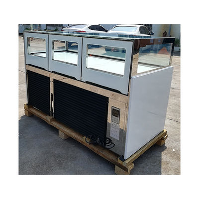 SS 304 222L Chocolate Display Refrigerator Drawer Type Humidity Control